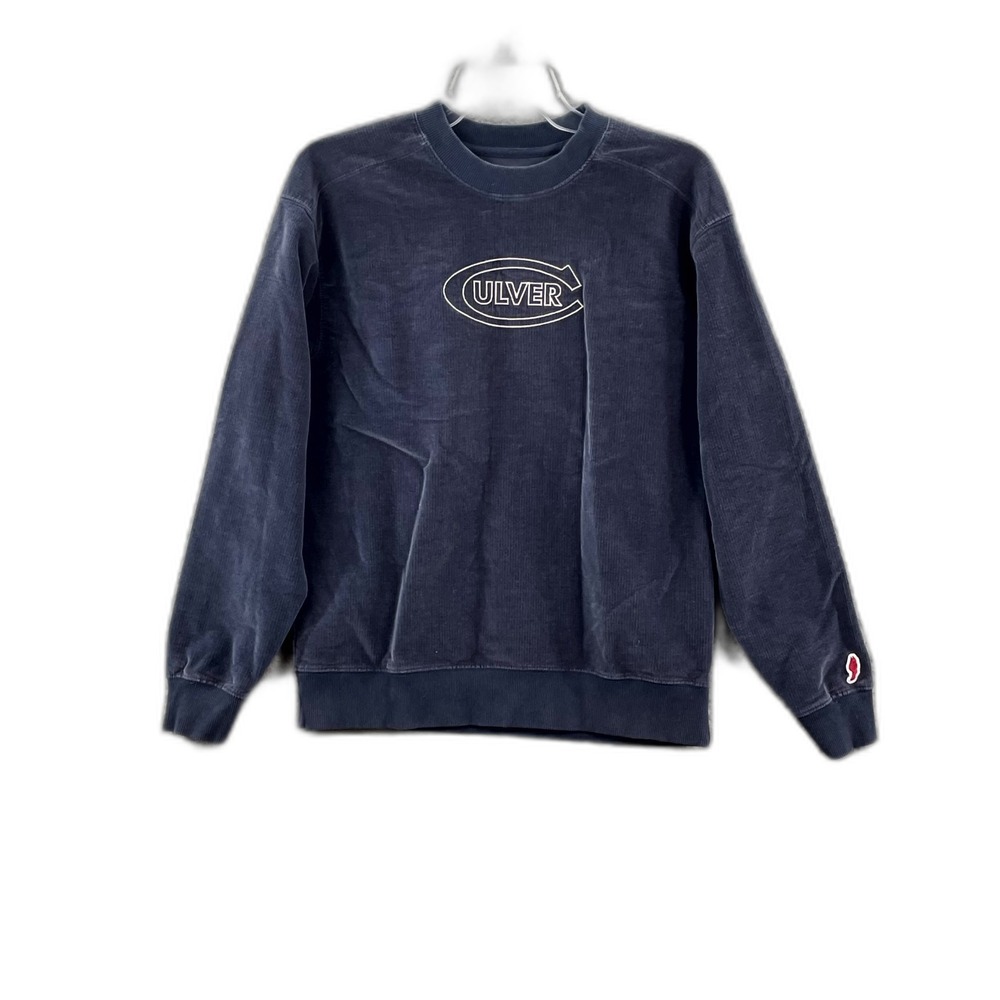 League Ulver Corduroy Sweatshirt Mens Small Crew Neck Long Sleeve Hiking Outdoor